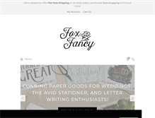 Tablet Screenshot of foxandfancy.com